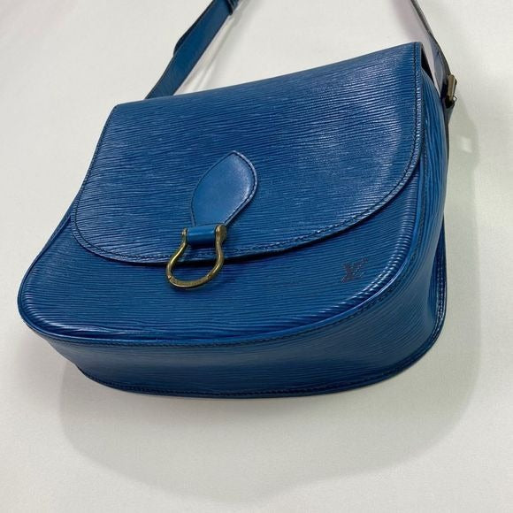Louis Vuitton Blue Epi St Cloud Bag