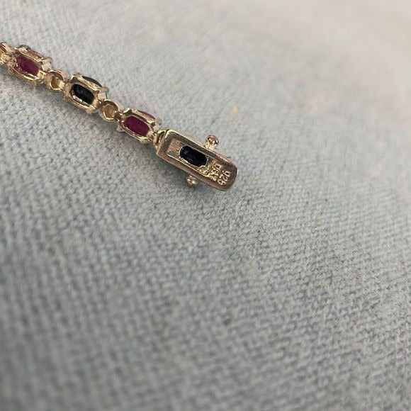 14kt Black and Purple Stone Bracelet