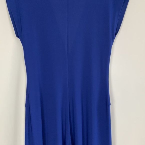 Norma Kamali Deep Blue V-Neck Vintage Jumpsuit
