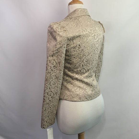 Alberto Makali NWT Champagne Brocade Jacket