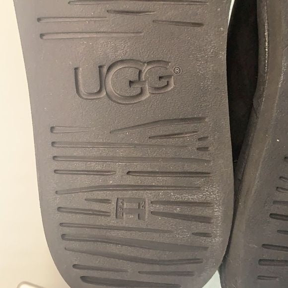 UGG Black Suede and Shearling Boots