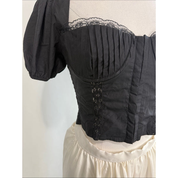 ASTR NWT BLACK CORSET CROP TOP