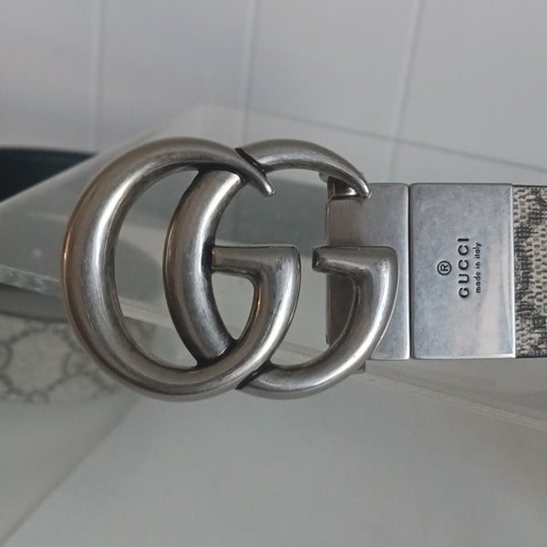 Gucci Reversable Logo Double G  Belt.