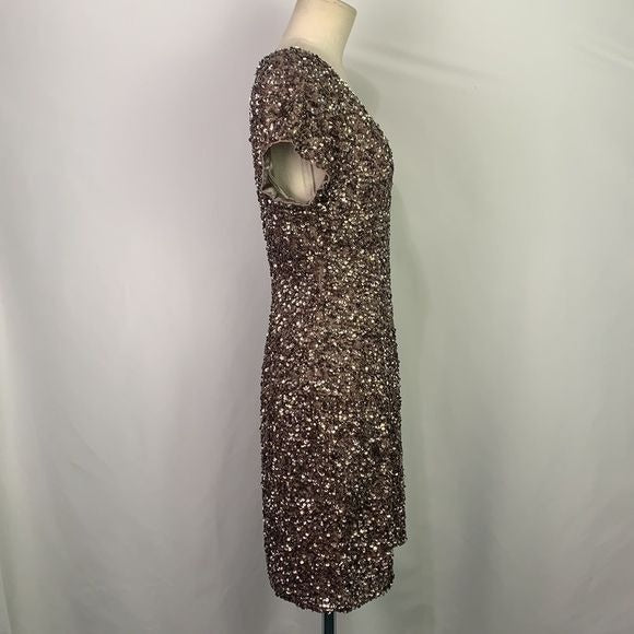Parker NWT Silver Sequined Dress
