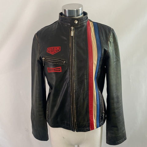 Tag Hauer Black Leather Steve McQueen Jacket