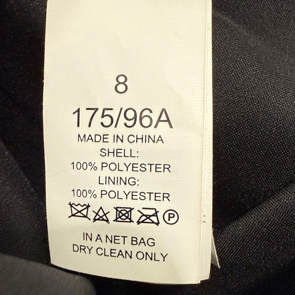 KATE SPADE size 8 black beaded pearl cocktail dress