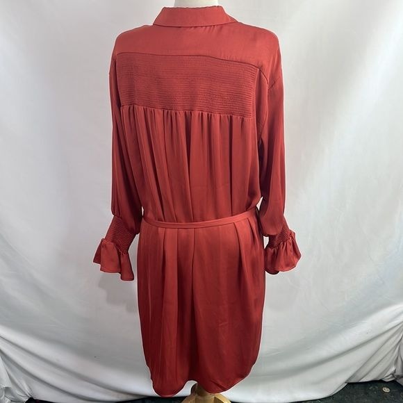 Maje NWT Terracotta Shirt Dress with Slip