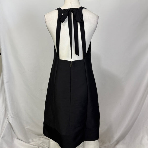 KATE SPADE size 8 black beaded pearl cocktail dress