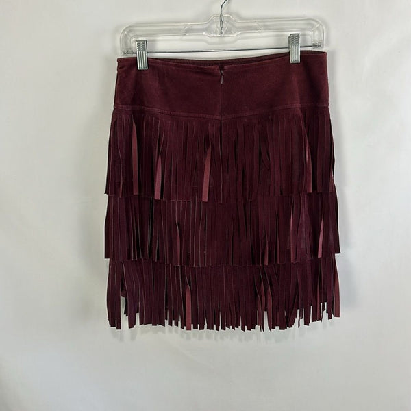 NWT Worth Port Suede Fringe Skirt  Skirt