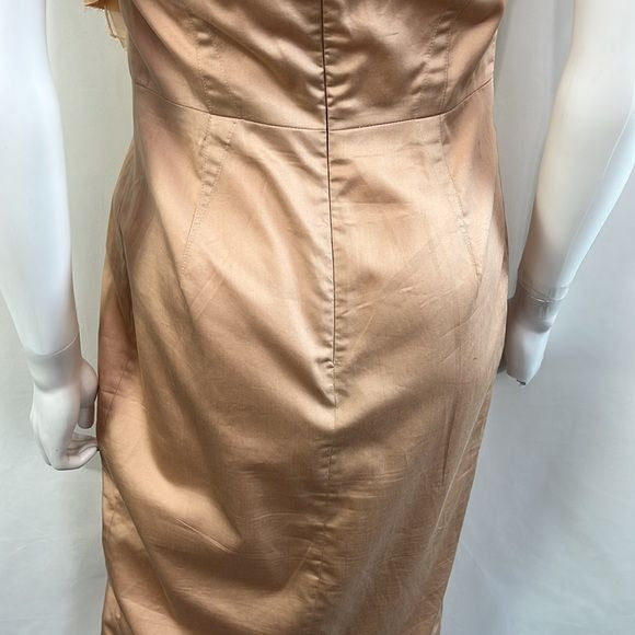 Margareth & Moi Pink Pleated with Chiffon Dress