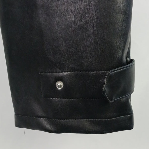 Wilfred Black Cargo Faux Leather Pants