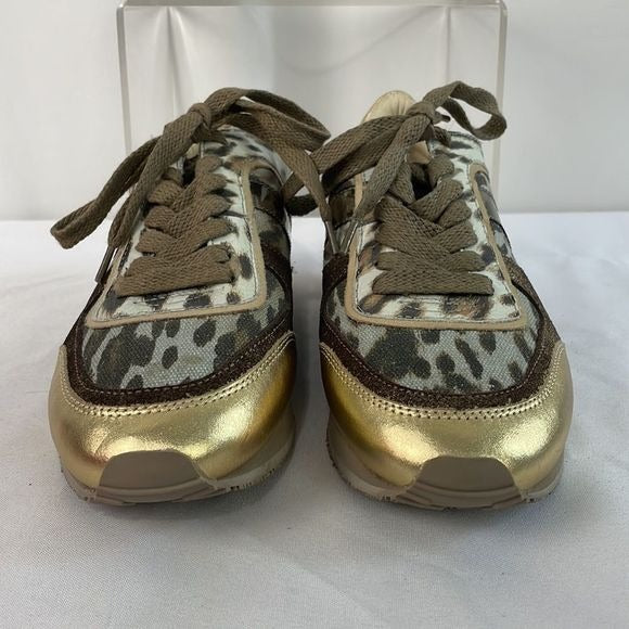 New Liebeskind Gold Animal Print Bronze Sneakers