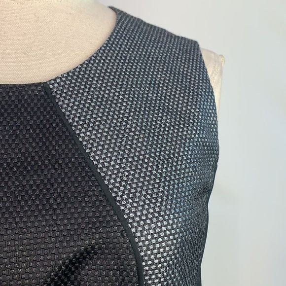Hugo Boss NWT black grey sheath dress