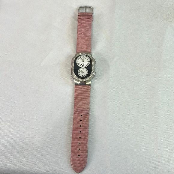 Philip Stein Oval with Diamonds Double Dial Watch