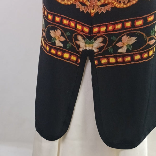 Etro Blk W Floral Print Silk TunicDress.