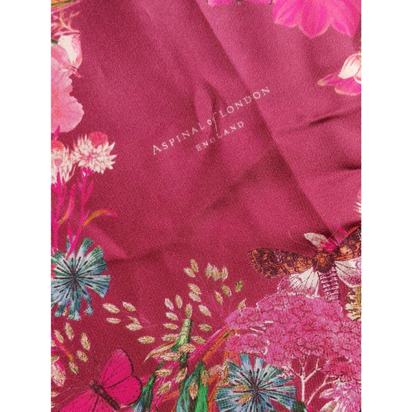 Aspinall Wine Multi Butterfly Print Scarf