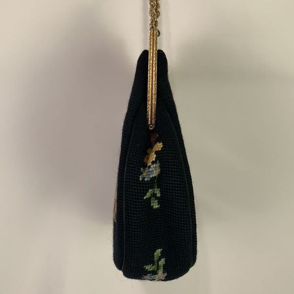 Vintage large hand embroidered bag