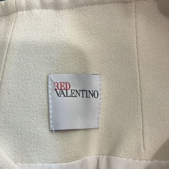 Red Valentino Cream Jacket with Beaded Trim