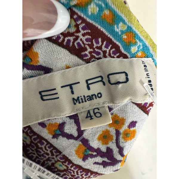 ETRO MULTI PRINT TOP W CINCHED SIDES