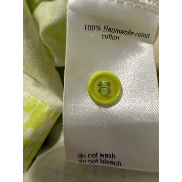 AKRIS LIME BLOUSE WITH CINCH WAIST