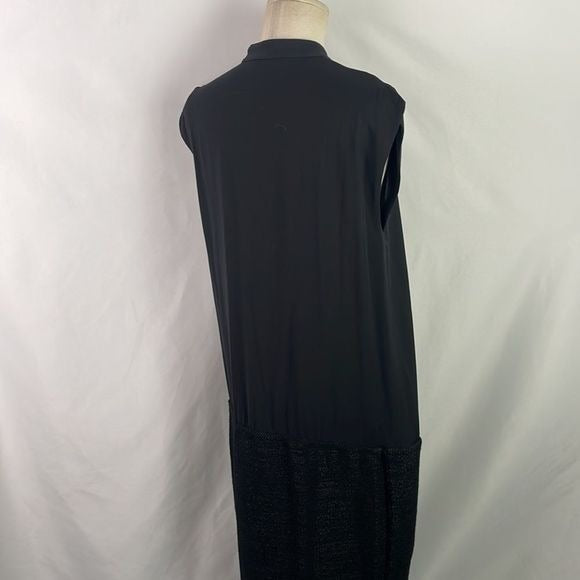 Fendi Black Tie Drop Waist Sleeveless Dress
