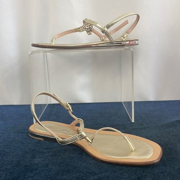 Marc Cain Gold with Cat Detail Flats