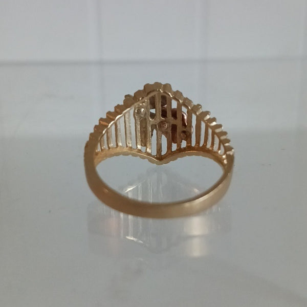 Tri Gold 14 Kt Ring.
