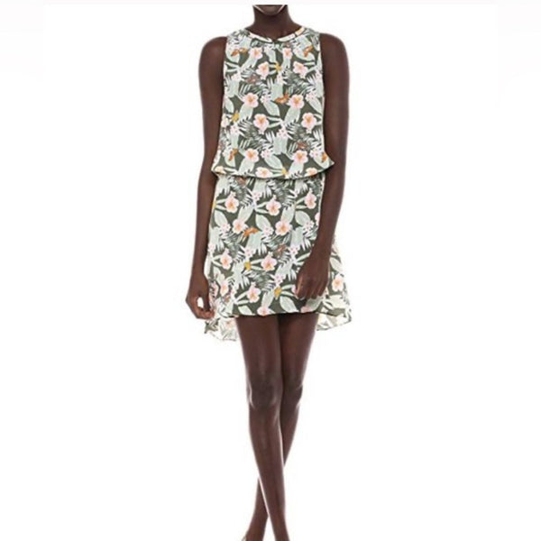 Joie Green Butterfly/ Jungle Silk Dress