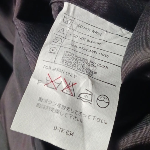 Valentino Vtg  Black Satin Quilted W Beaded Toggles Cape Coat.