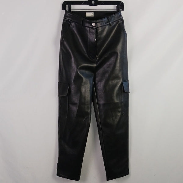 Wilfred Black Cargo Faux Leather Pants