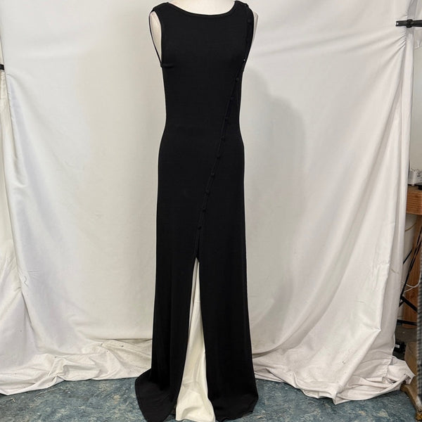 Solid and Striped Black Mila Dress NEW