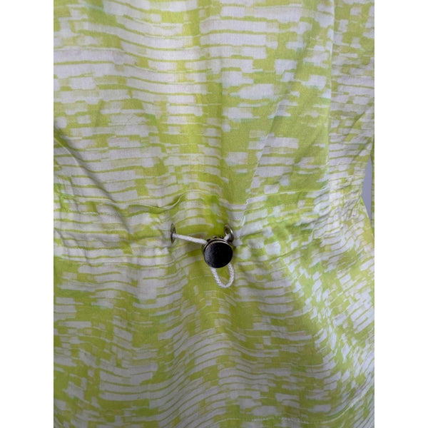 AKRIS LIME BLOUSE WITH CINCH WAIST