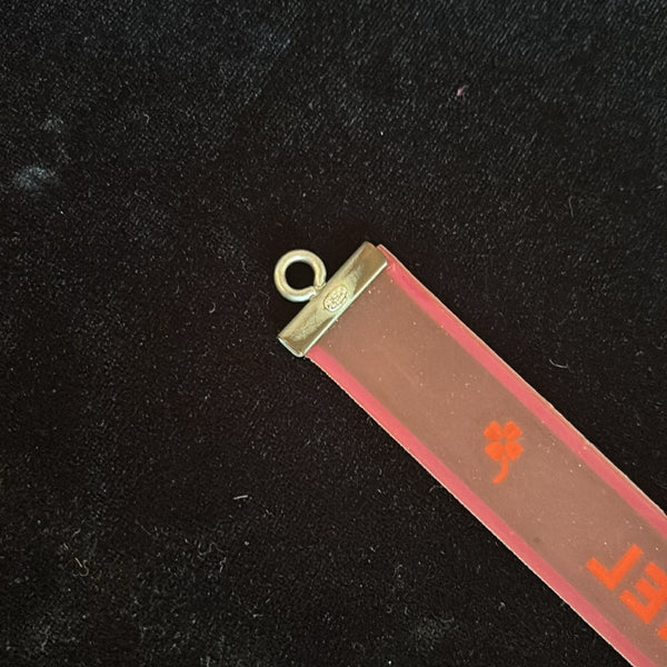 Vintage Chanel 2001 Camellia Silicone Logo Bracelet