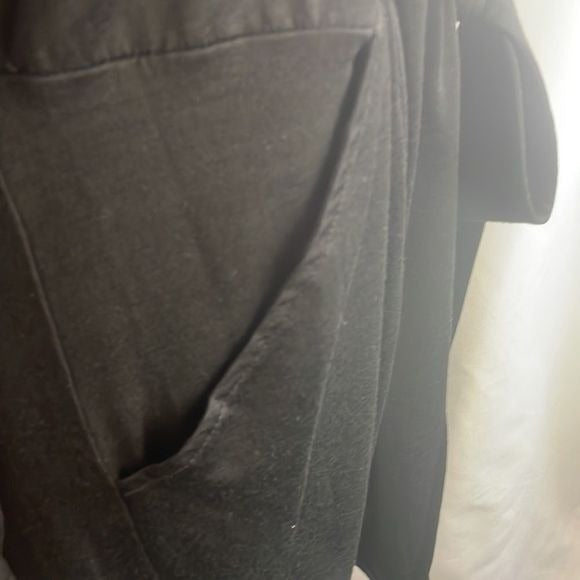 Burberry Black Tie Waist Zip Front Midi Dress