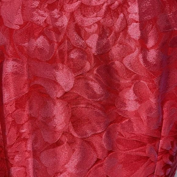 Carmen Marc Valvo NWT Coral Brocade Fit Flare Dress