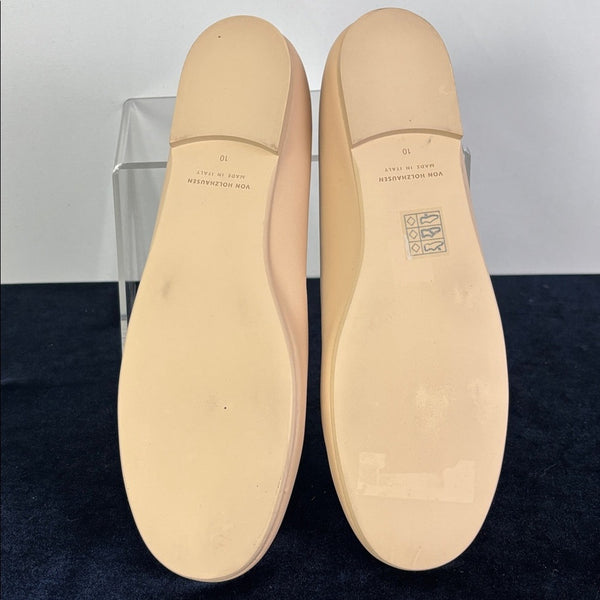 New Von Holzhausen Cream Ballet Flats