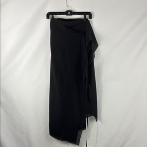 Jean Paul Gaultier Black Vintage Silk Wrap Skirt