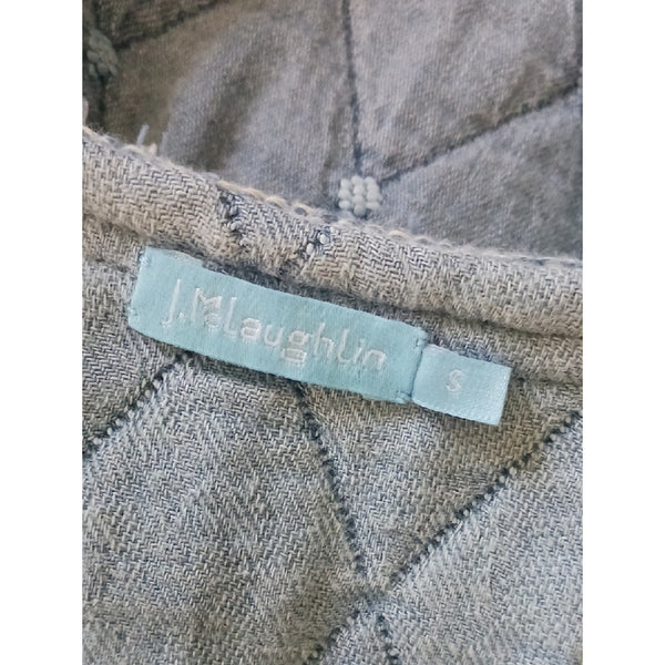 J MCLOUGHLIN DENIM QUILTED JACKET.