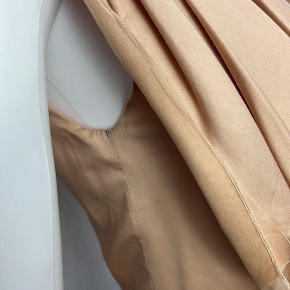 Margareth & Moi Pink Pleated with Chiffon Dress