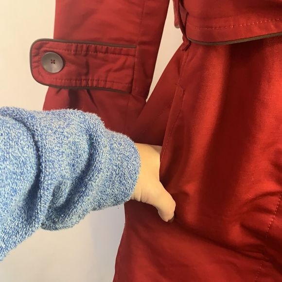 Soia & Kyo Red Trench Coat