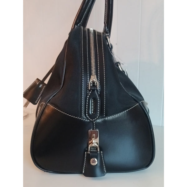 PRADA NEW NYLON Leather /Lock Bag