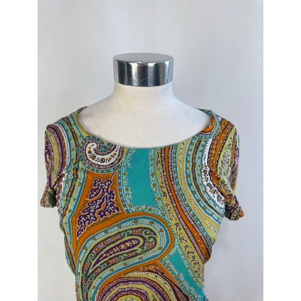 ETRO MULTI PRINT TOP W CINCHED SIDES