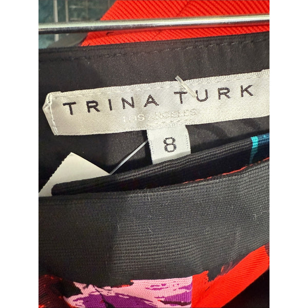 TRINA TURK FLORAL PRINT PANTS