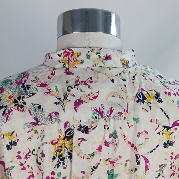 NWT Isabel Marant Ecru Floral Print Dress