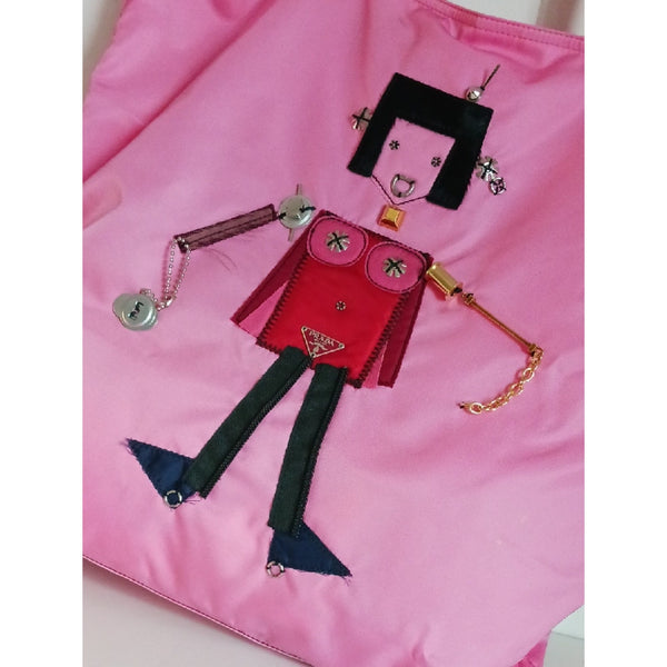 PRADA NEW ROBOT NYLON TOTE BAG.