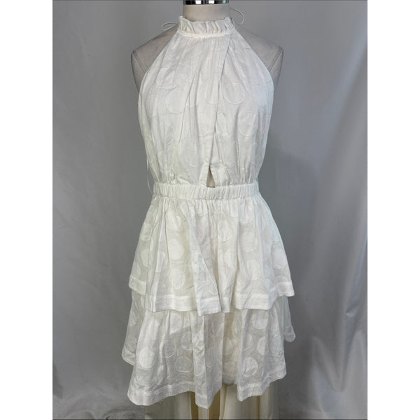 MILLY NWT WHITE GRAPHIC DOT DRESS