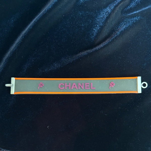 Vintage Chanel 2001 Camellia Silicone Bracelet