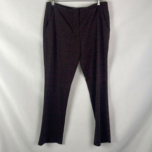 Prada Red Black Print Trousers