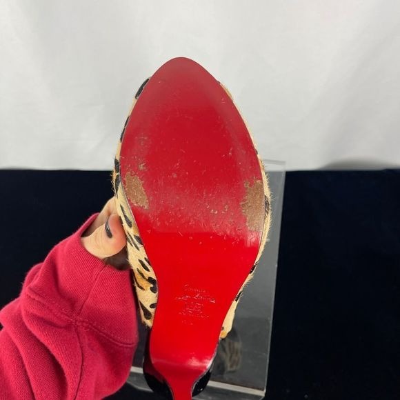 Christian Loubuotin animal pony platform stilettos