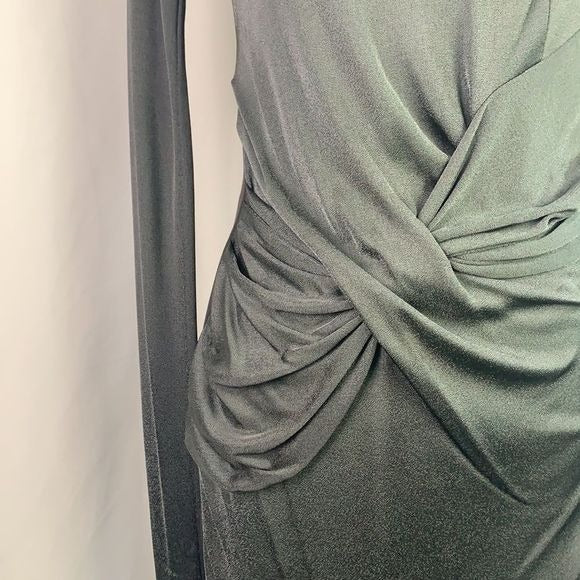 Rag and Bone gray and black pleated waist dress